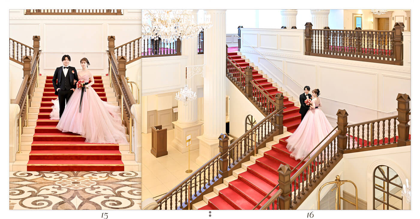 15～16ページ 宝塚大劇場 フォトウェディングアルバム