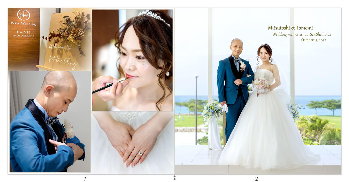 1～2ページ 沖縄 シーシェルブルー 結婚式アルバム