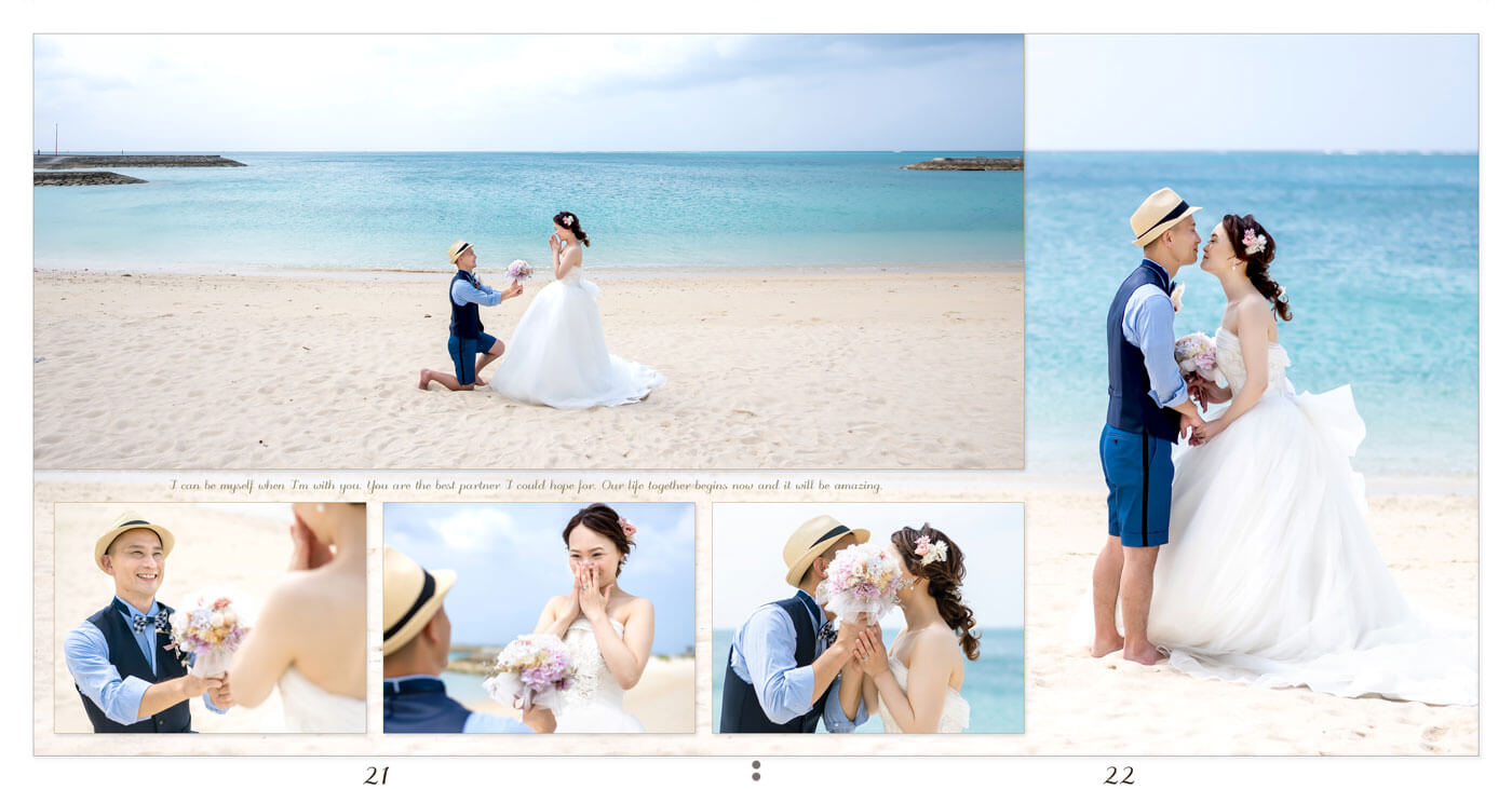 21～22ページ 沖縄 シーシェルブルー 結婚式アルバム