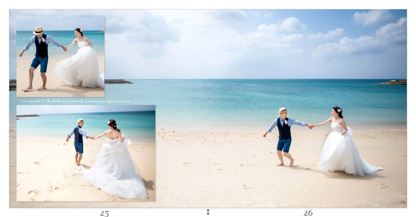 25～26ページ 沖縄 シーシェルブルー 結婚式アルバム