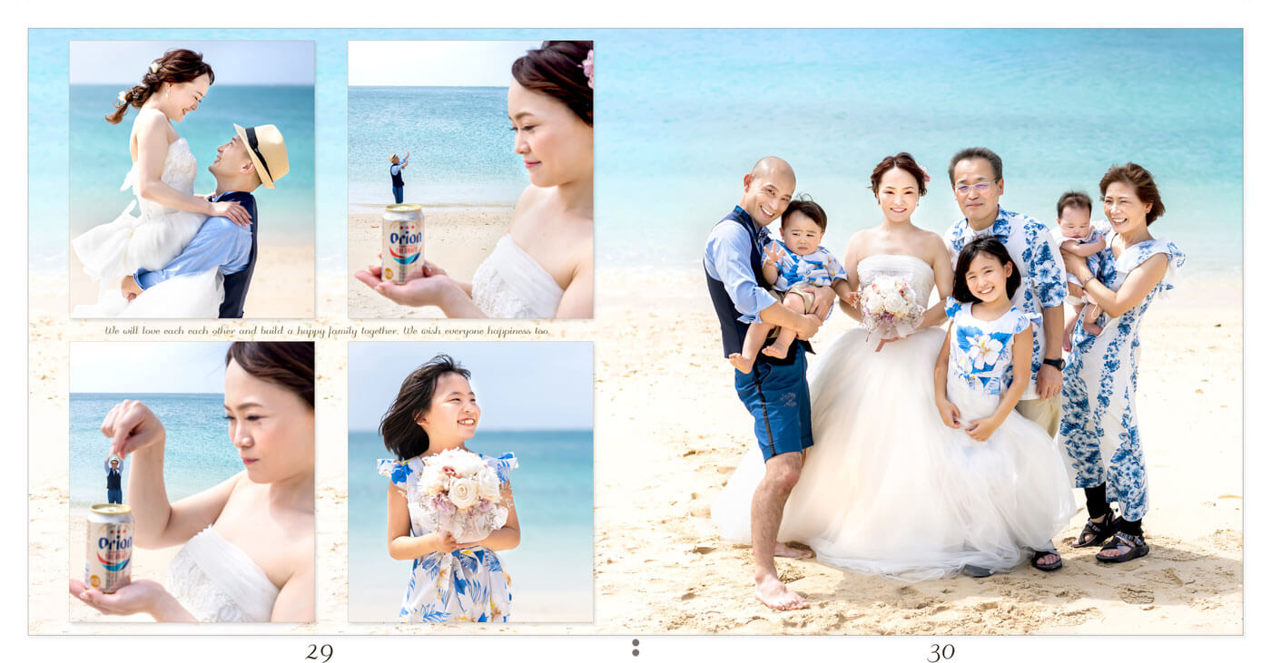 29～30ページ 沖縄 シーシェルブルー 結婚式アルバム