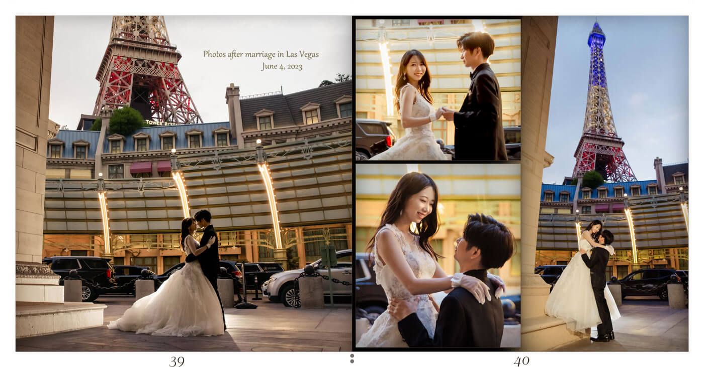 39～40ページ ラスベガス 後撮りアルバム