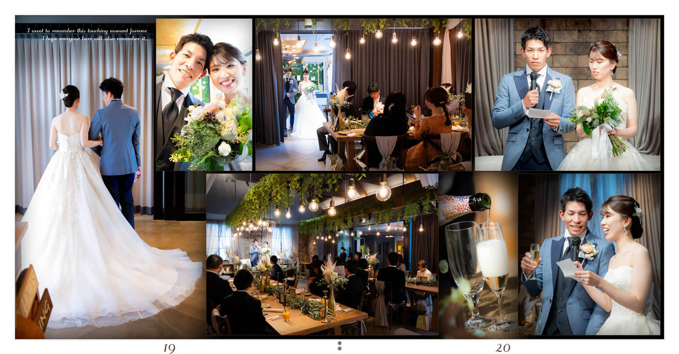 19～20ページ ザ・トレス 常滑 結婚式アルバム