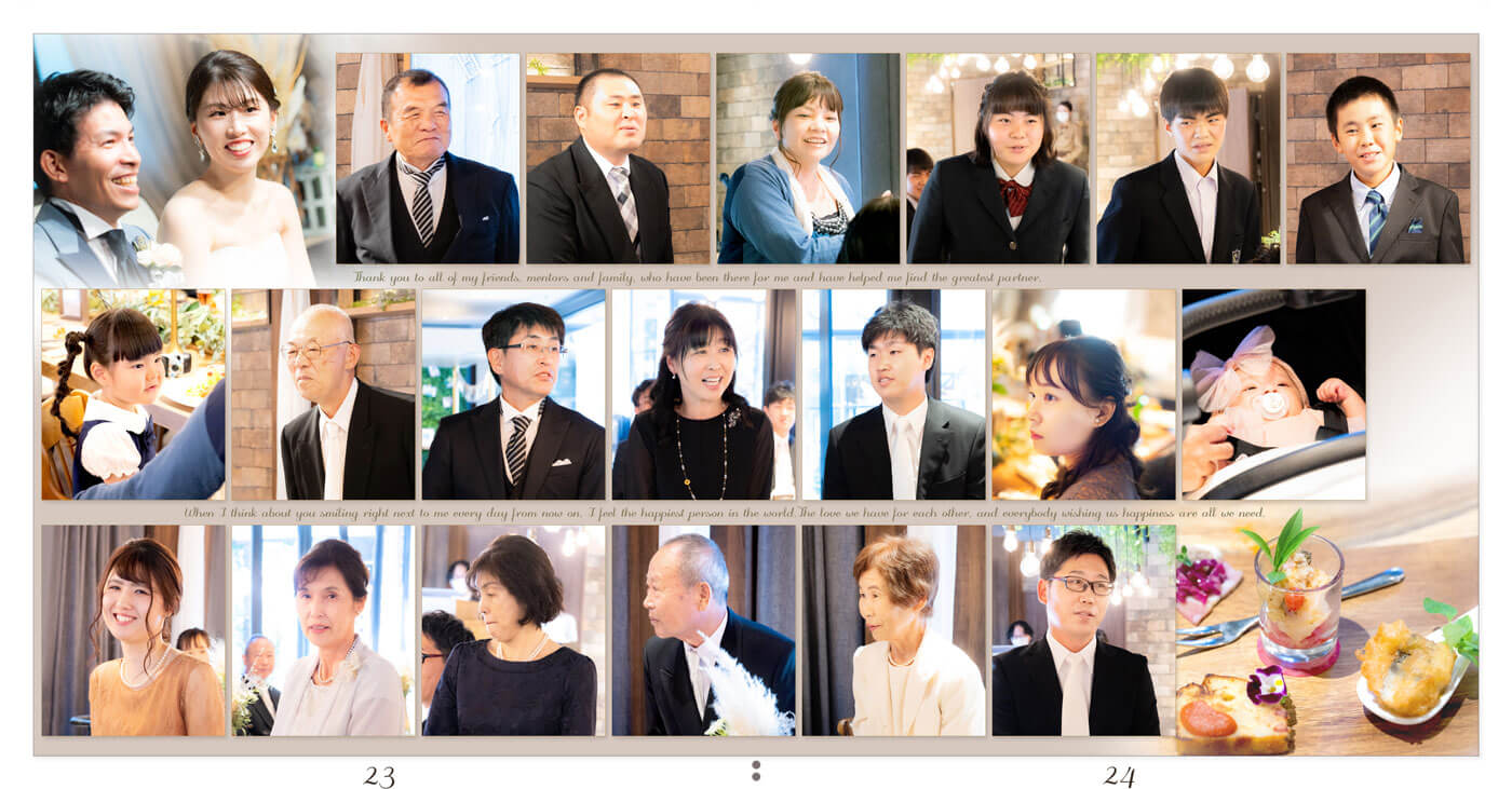23～24ページ ザ・トレス 常滑 結婚式アルバム