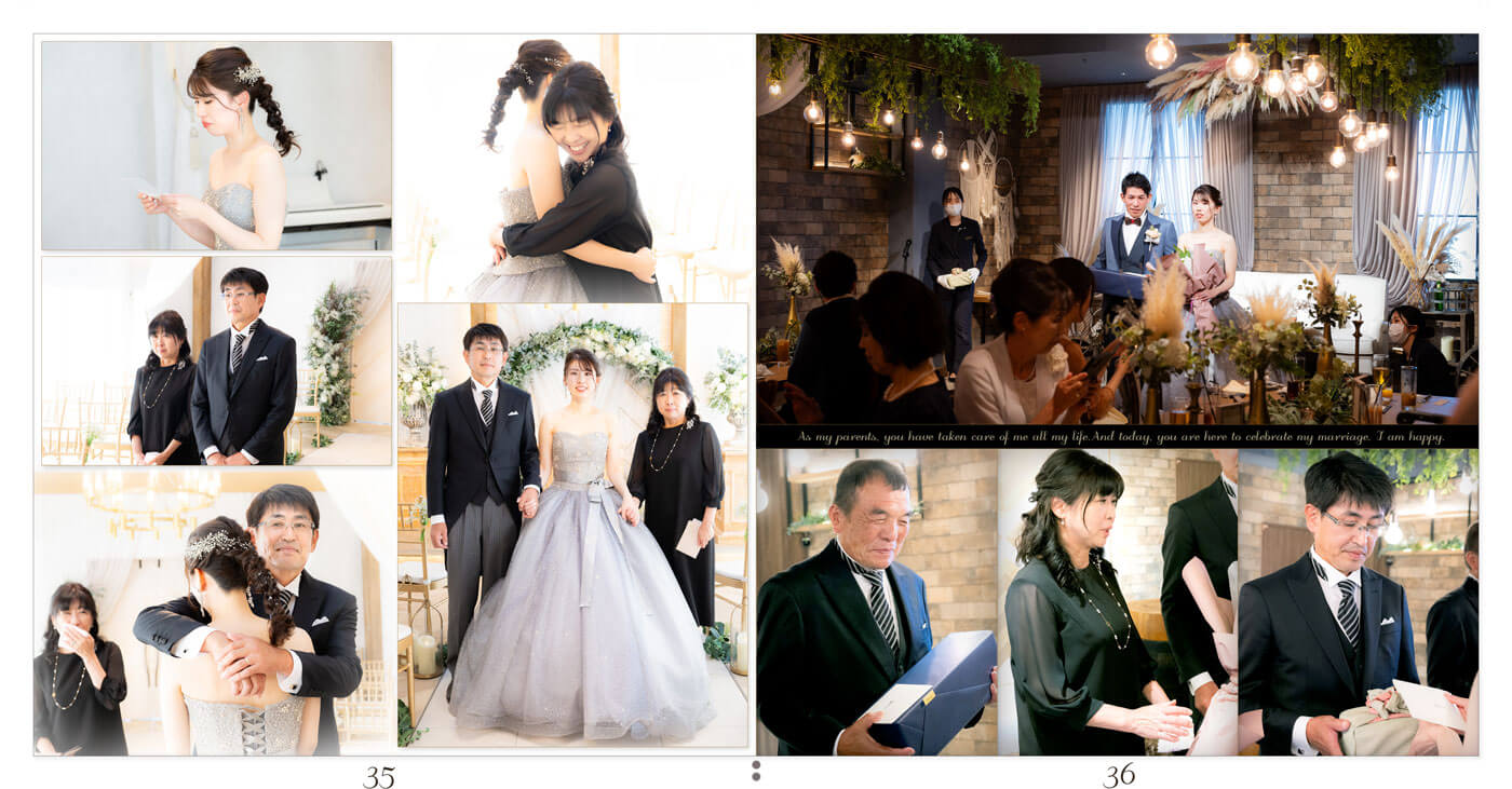 35～36ページ ザ・トレス 常滑 結婚式アルバム