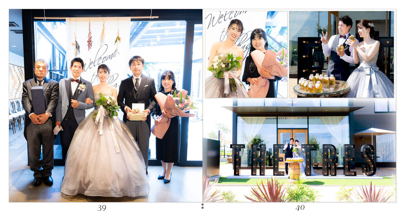 39～40ページ ザ・トレス 常滑 結婚式アルバム