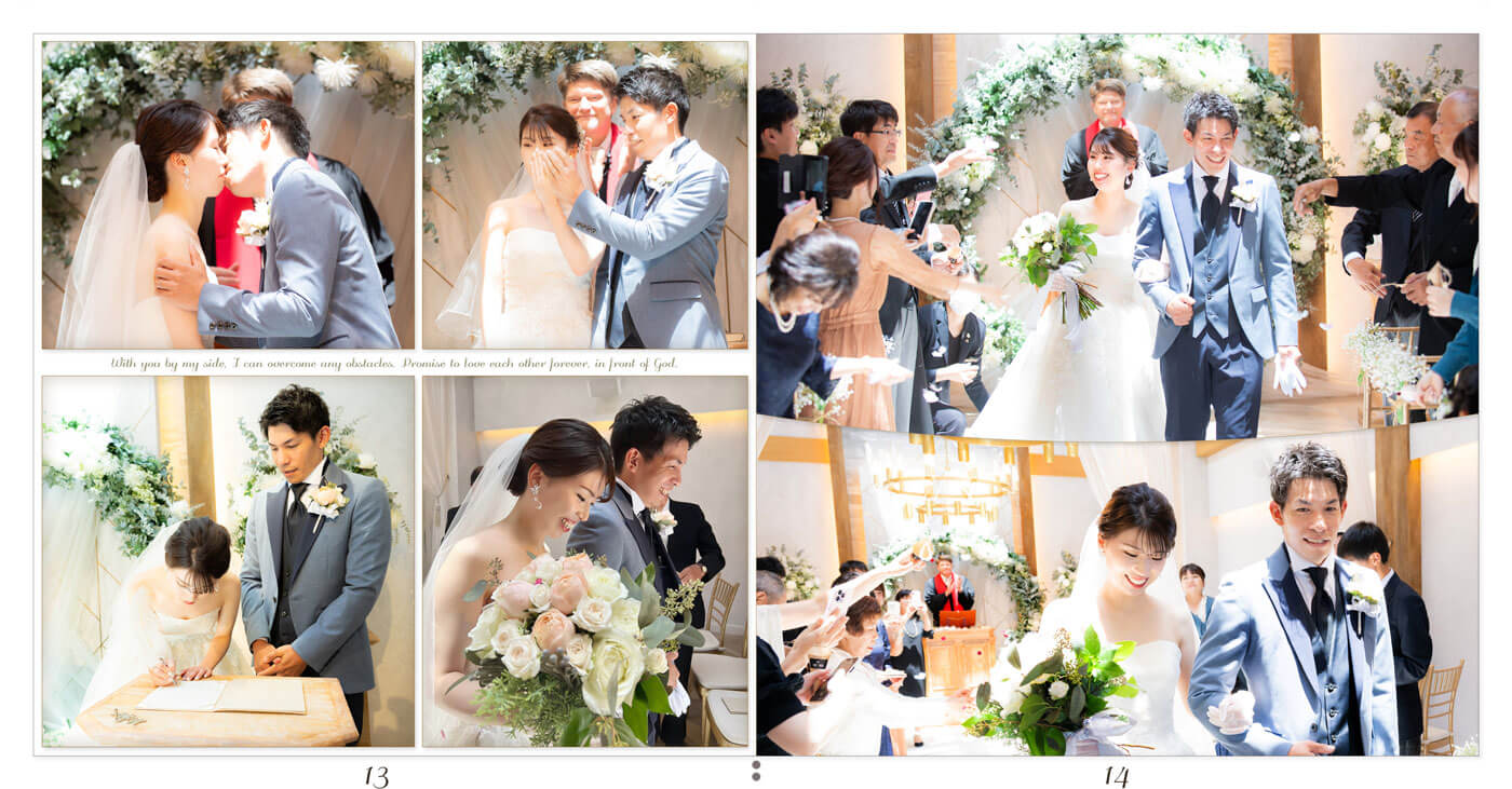 13～14ページ ザ・トレス 常滑 結婚式アルバム