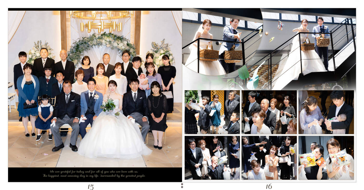 15～16ページ ザ・トレス 常滑 結婚式アルバム