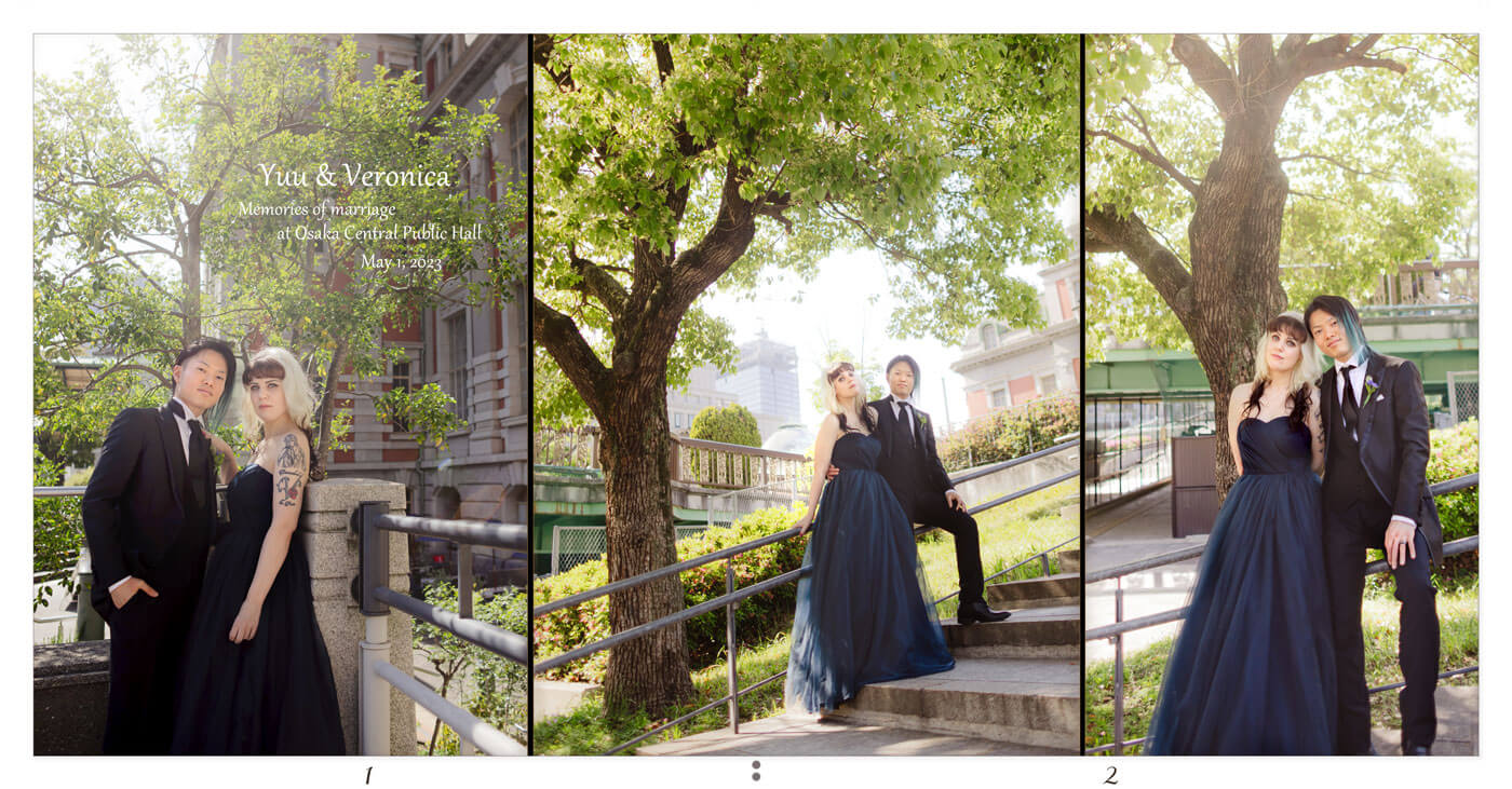 1～2ページ 大阪市中央公会堂 フォトウェディングアルバム