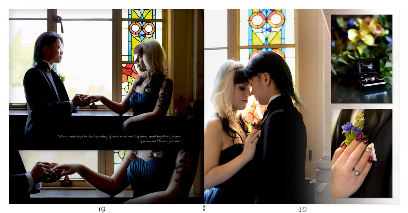 19～20ページ 大阪市中央公会堂 フォトウェディングアルバム