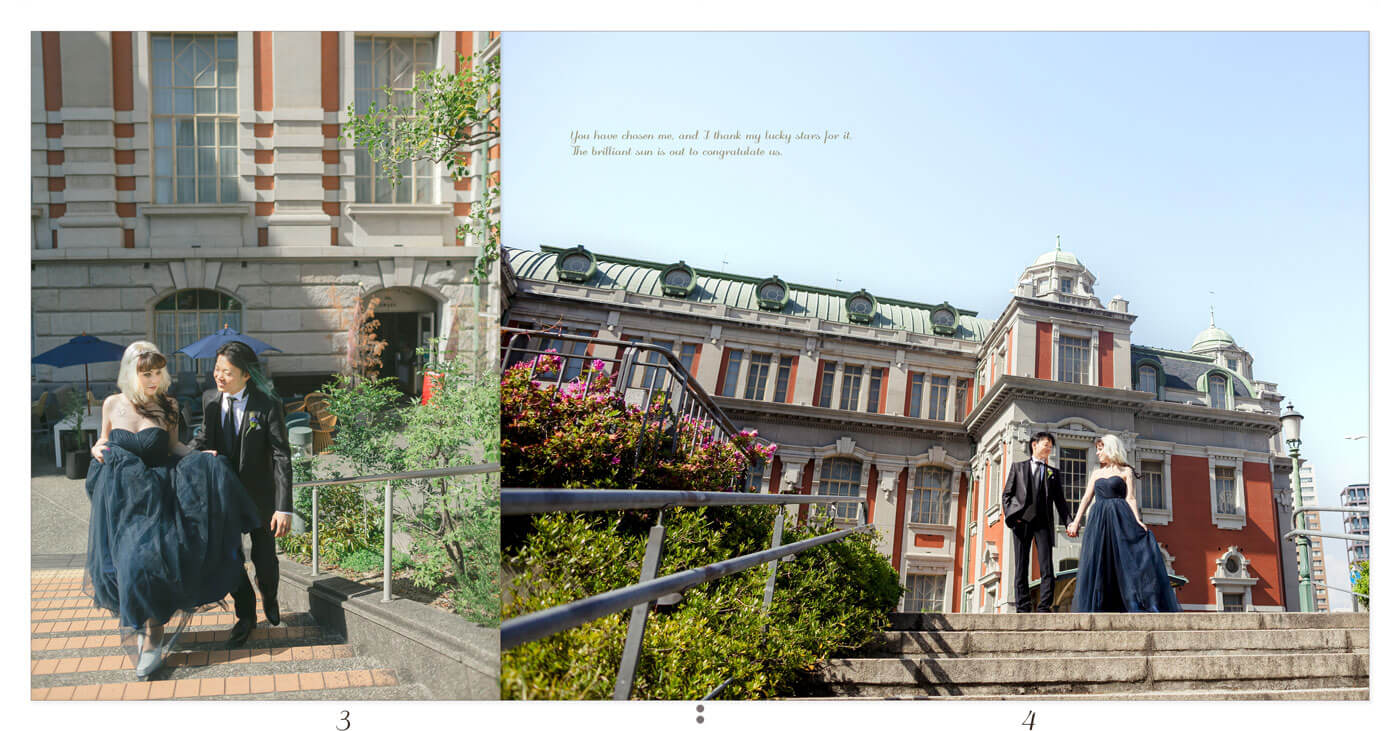 3～4ページ 大阪市中央公会堂 フォトウェディングアルバム