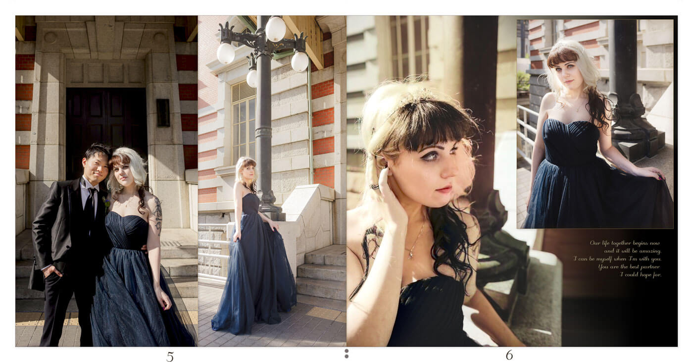 5～6ページ 大阪市中央公会堂 フォトウェディングアルバム