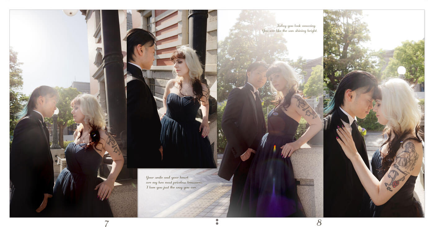 7～8ページ 大阪市中央公会堂 フォトウェディングアルバム