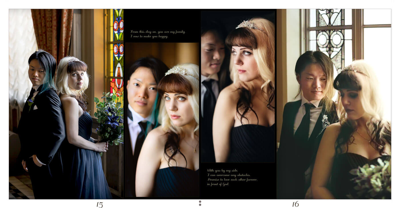 15～16ページ 大阪市中央公会堂 フォトウェディングアルバム