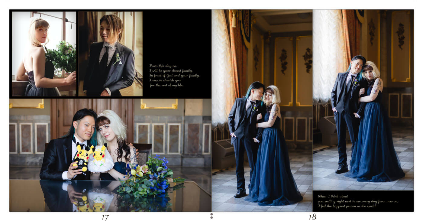 17～18ページ 大阪市中央公会堂 フォトウェディングアルバム