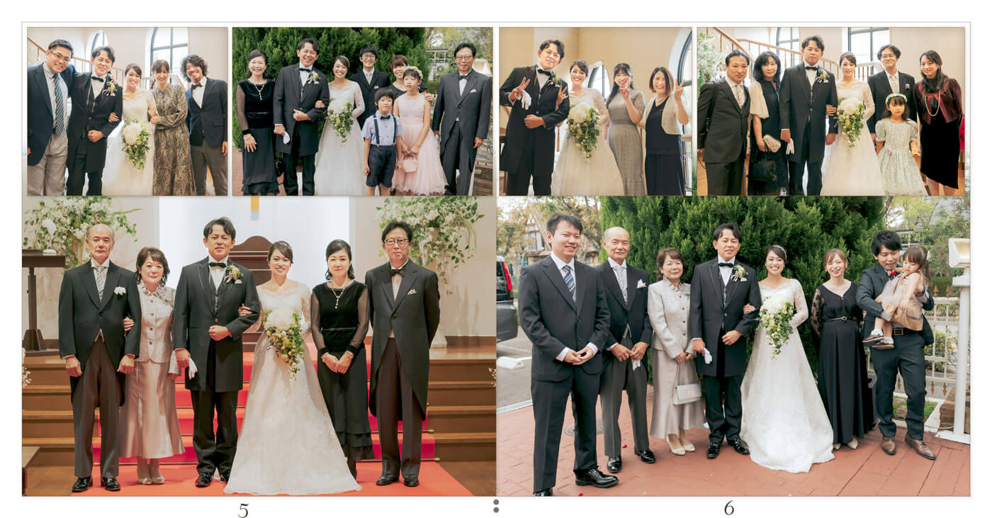 5～6ページ 白水台 聖アンナ教会 結婚式アルバム