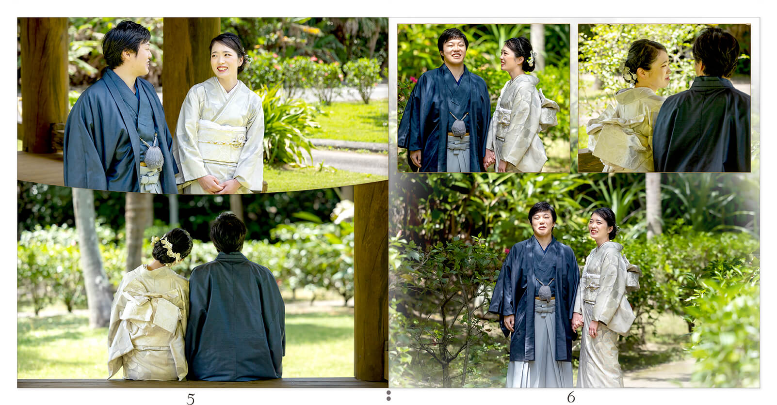 5～6ページ 大浜海浜公園（奄美市） フォトウェディングアルバム