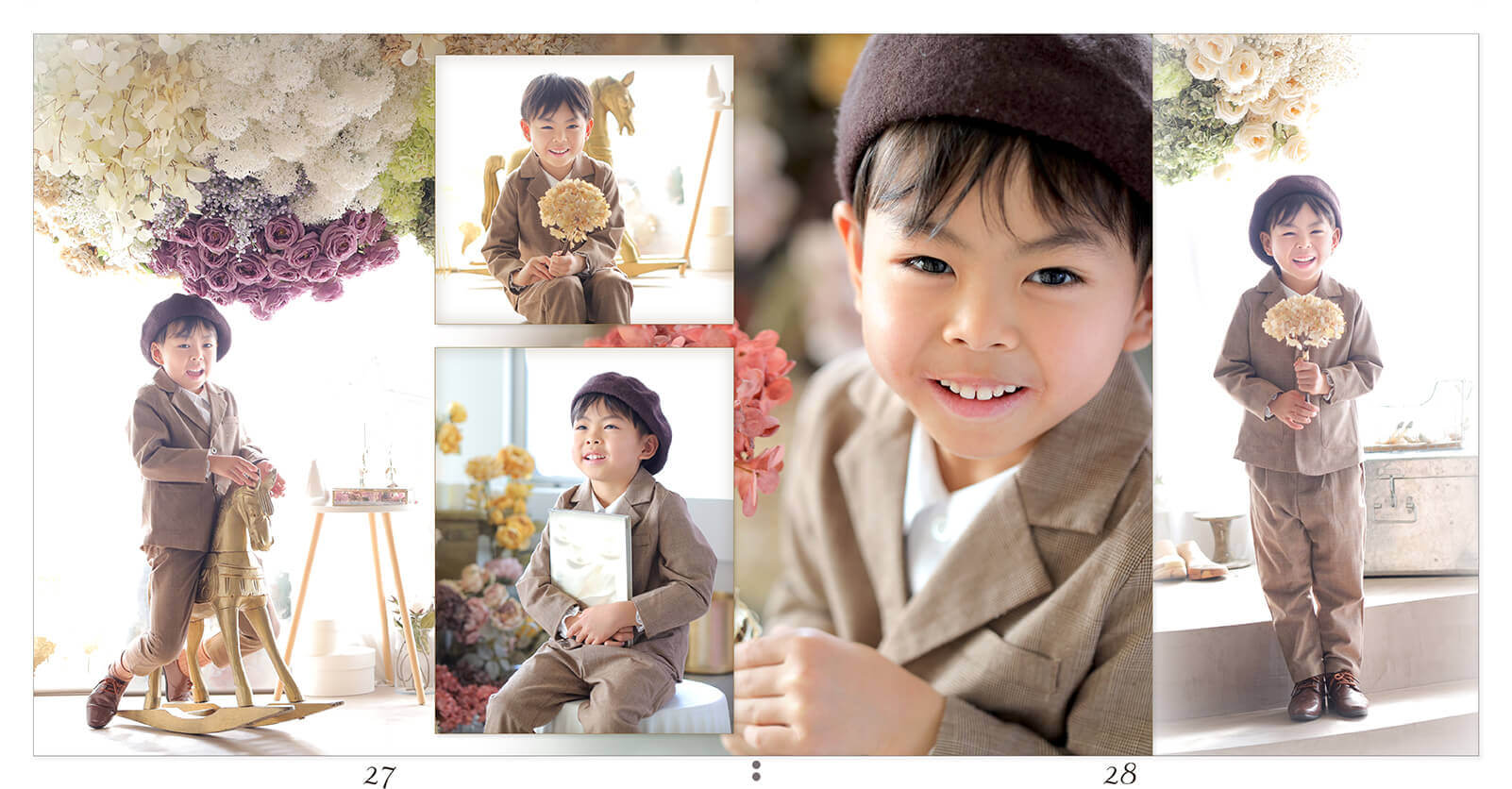 27～28ページ 家族アルバムのデザイン