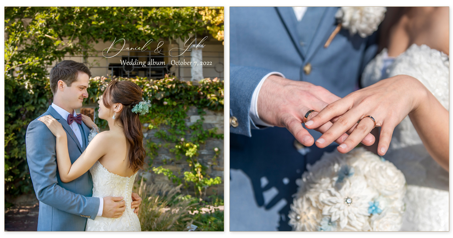 スイス 前撮りアルバム 表紙