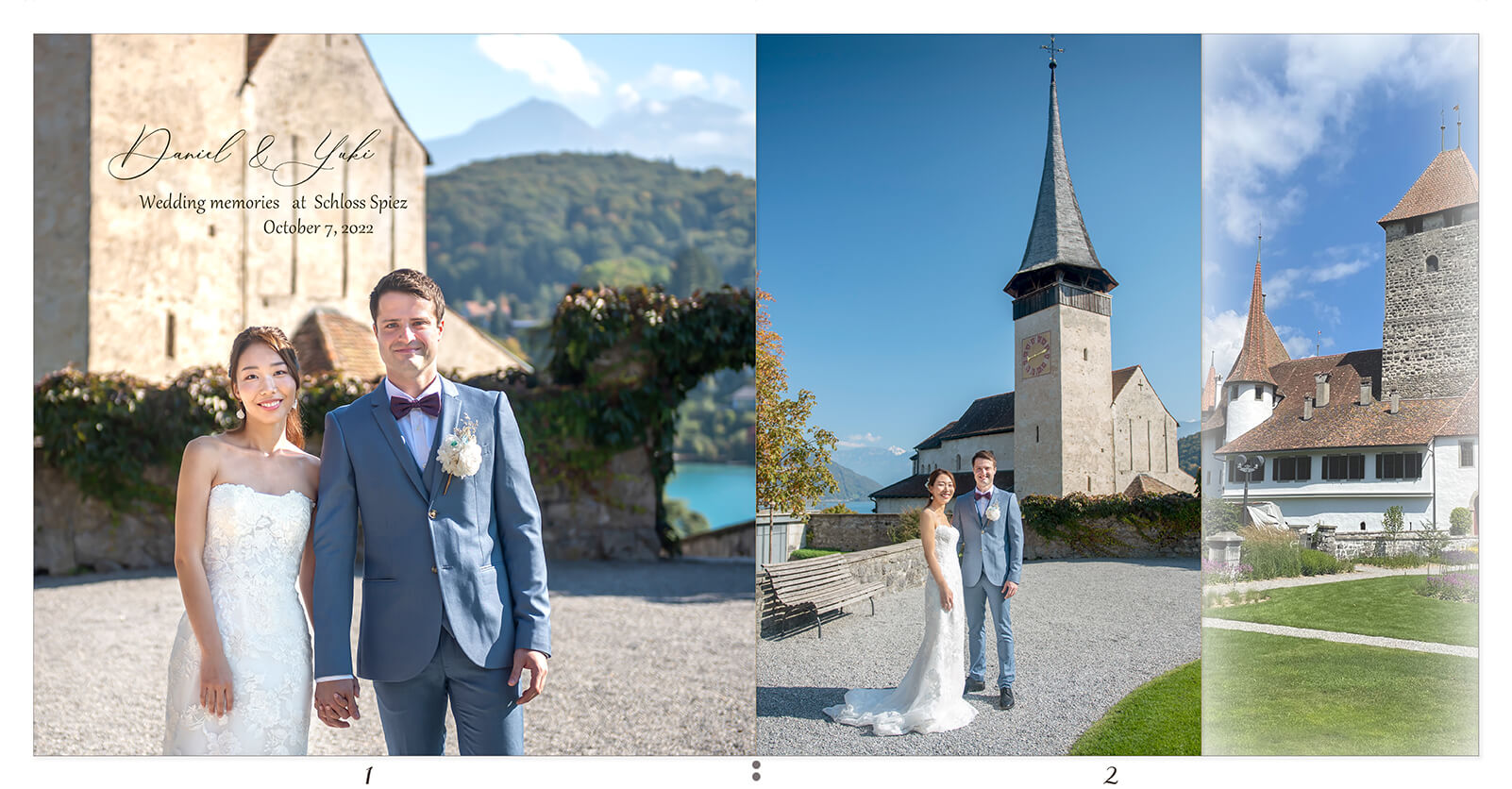 1～2ページ スイス 前撮りアルバム