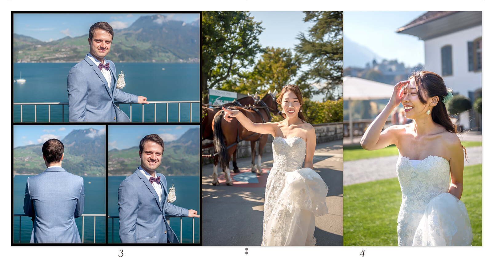 3～4ページ スイス 前撮りアルバム