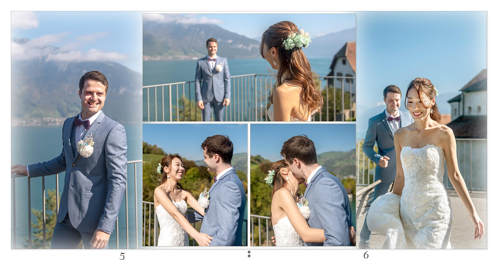 5～6ページ スイス 前撮りアルバム