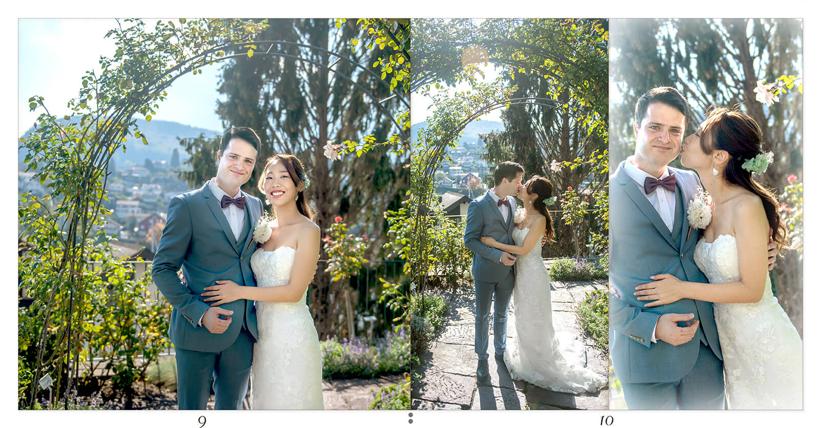 9～10ページ スイス 前撮りアルバム