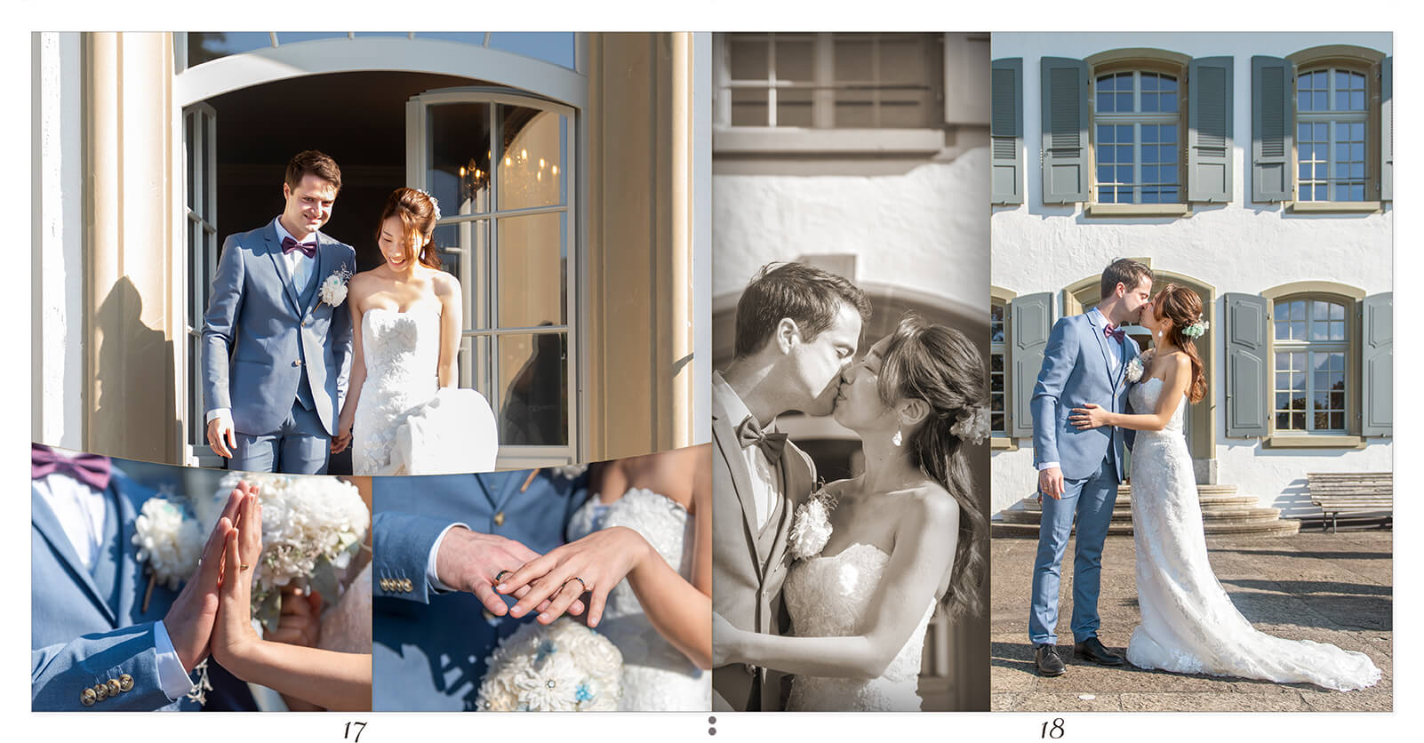 17～18ページ スイス 前撮りアルバム