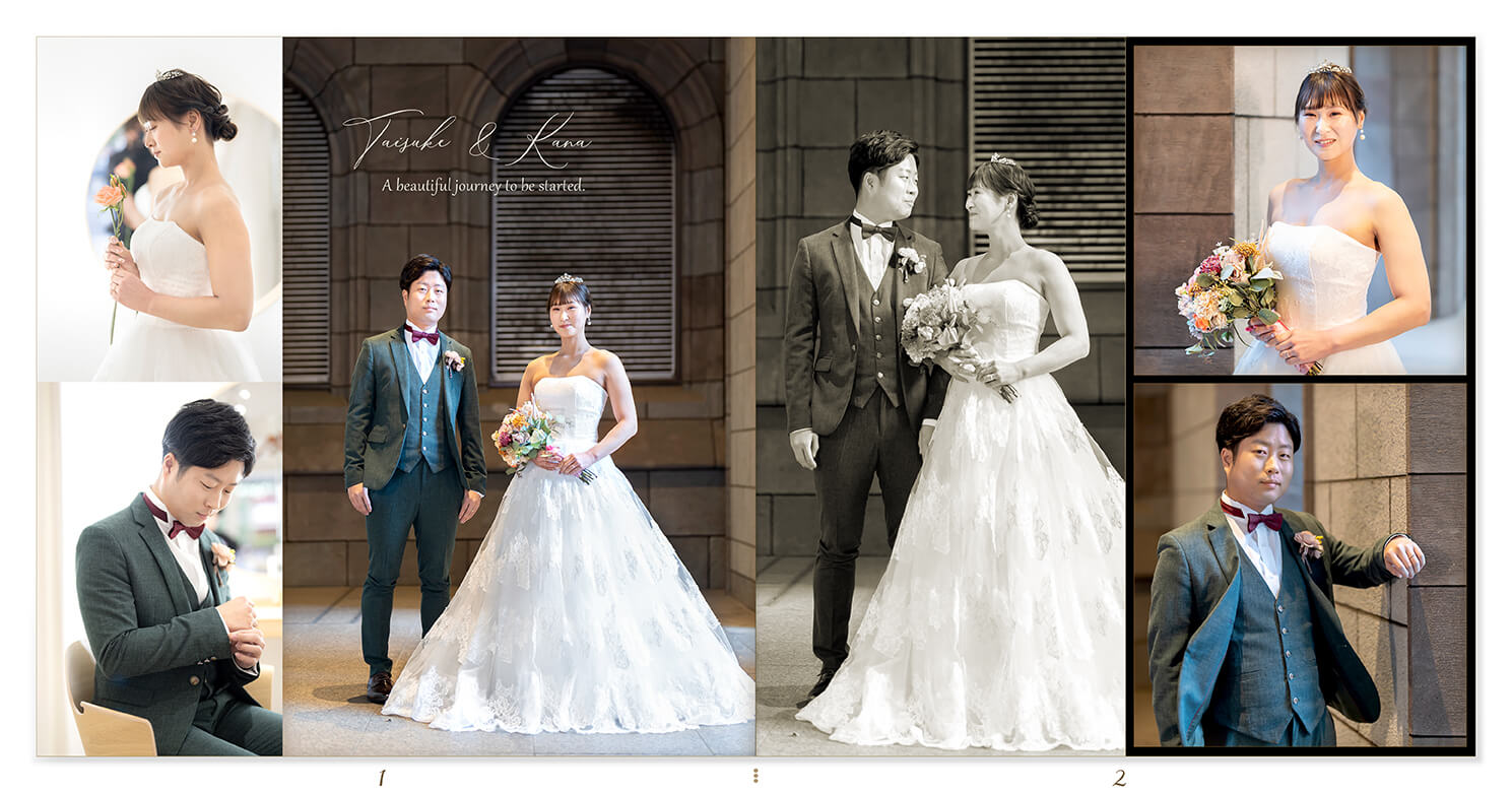 1～2ページ 
東京駅・皇居周辺 フォトウェディングアルバム