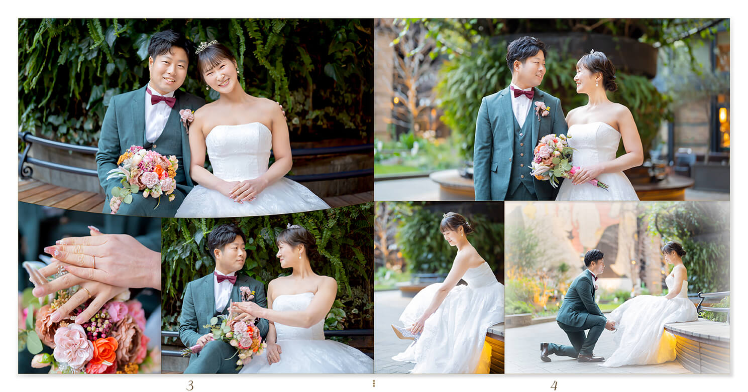 3～4ページ 
東京駅・皇居周辺 フォトウェディングアルバム