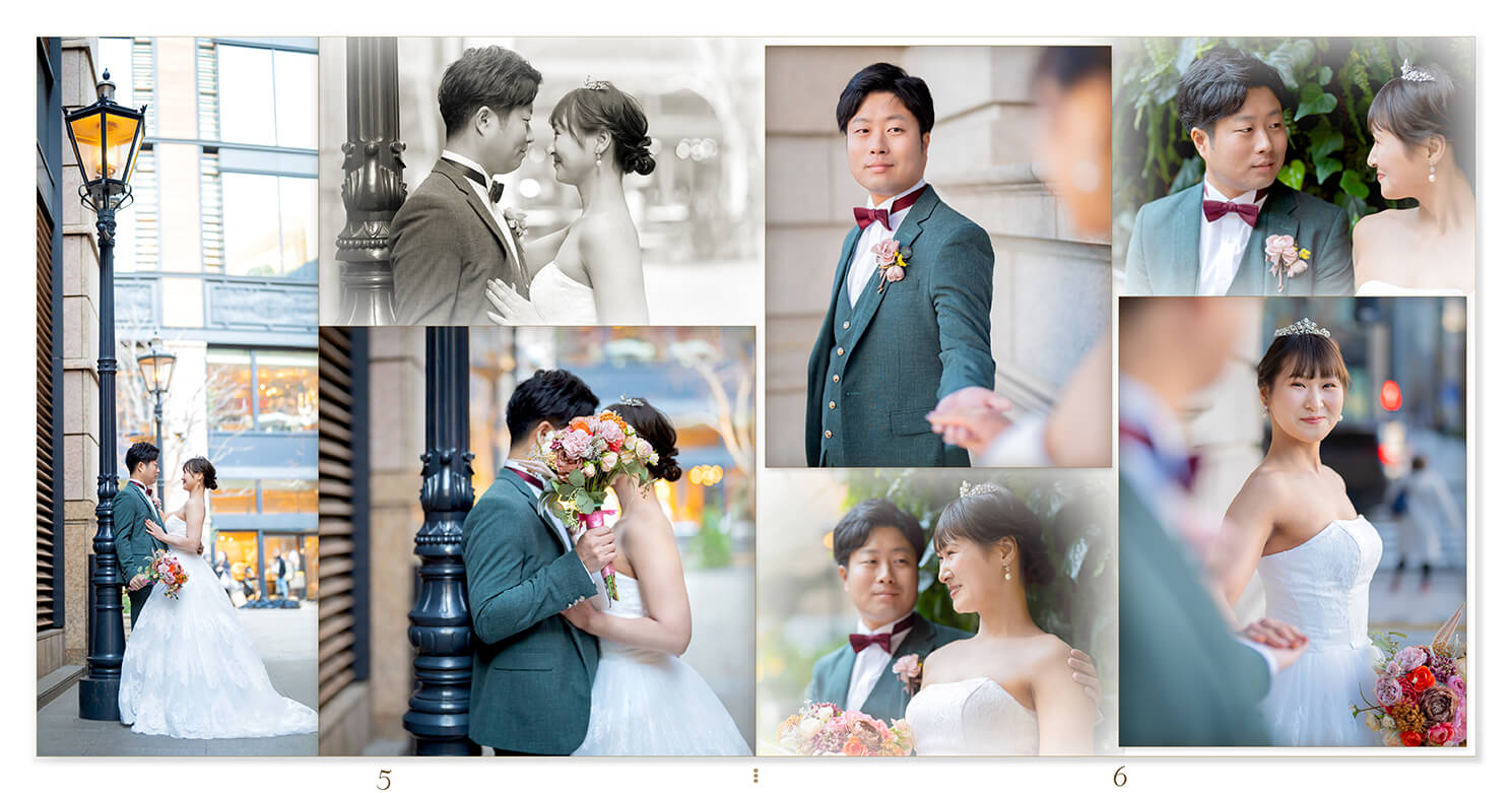 5～6ページ 
東京駅・皇居周辺 フォトウェディングアルバム