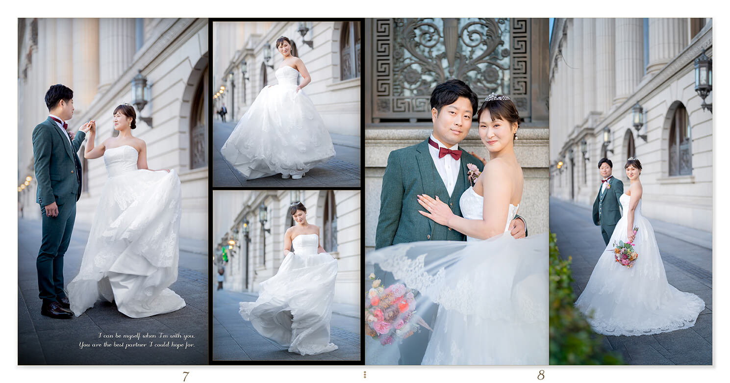 7～8ページ 
東京駅・皇居周辺 フォトウェディングアルバム