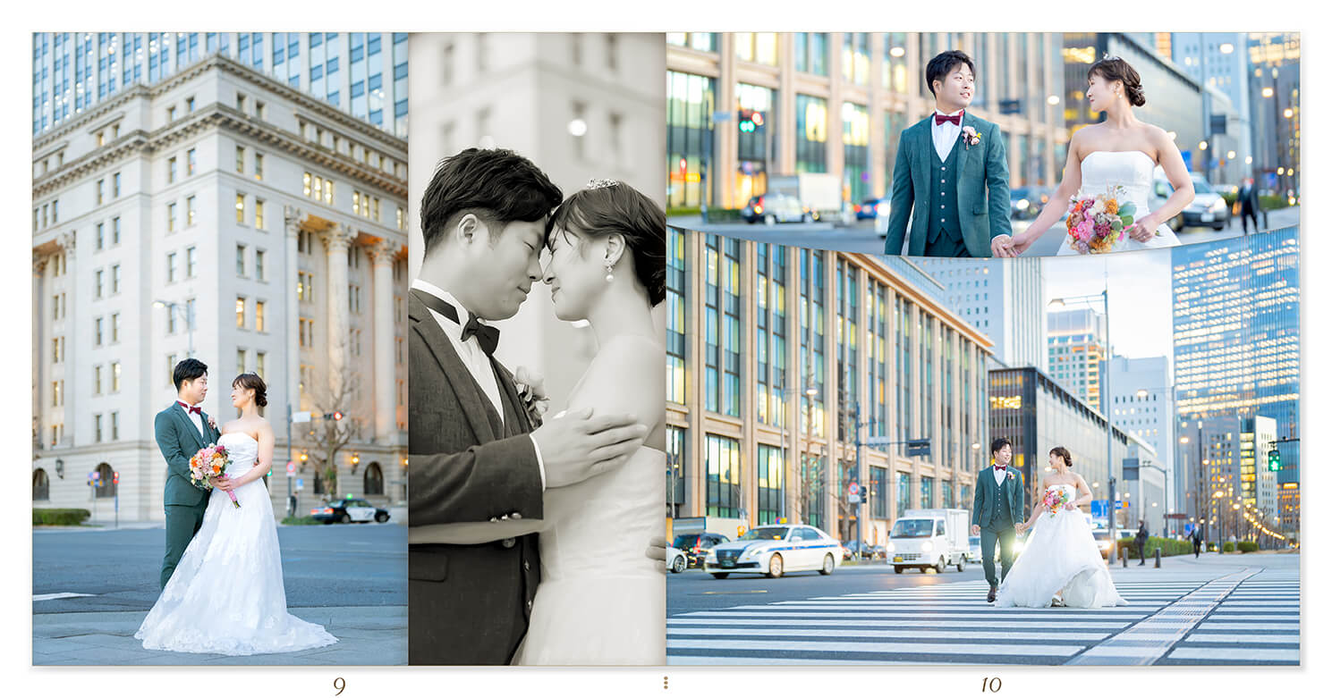 1～2ページ 
東京駅・皇居周辺 フォトウェディングアルバム