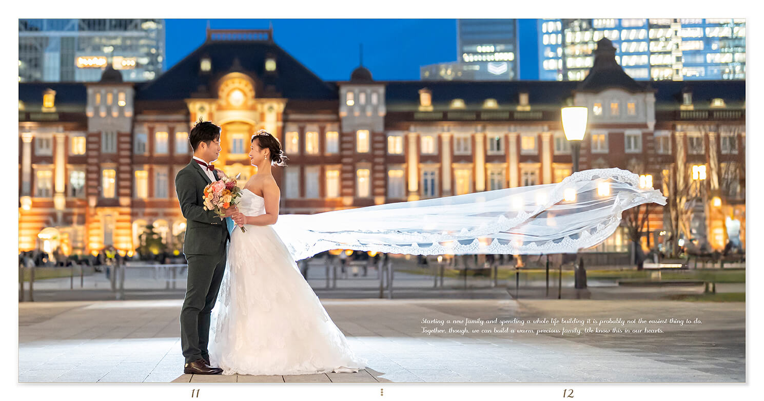 3～4ページ 
東京駅・皇居周辺 フォトウェディングアルバム