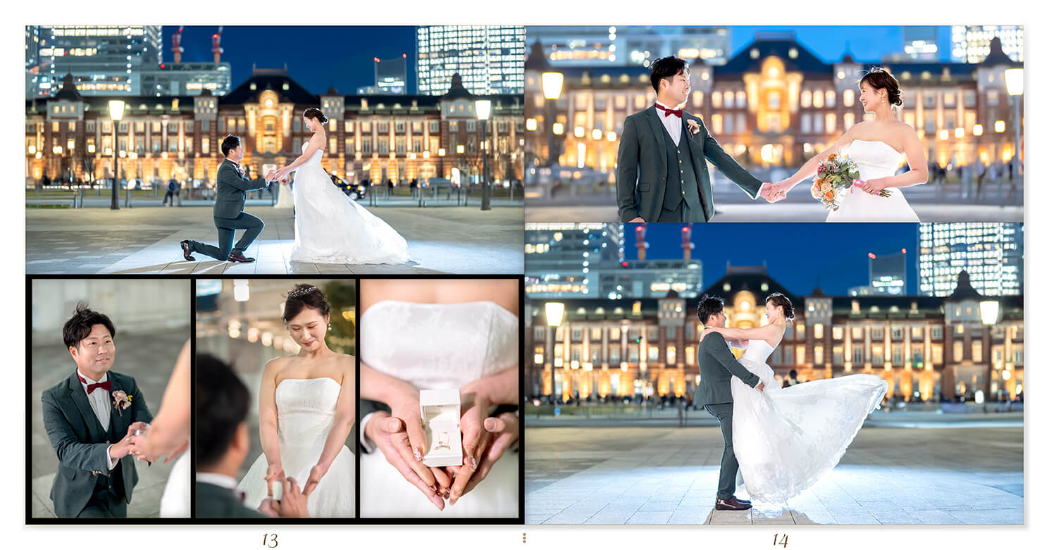 5～6ページ 
東京駅・皇居周辺 フォトウェディングアルバム