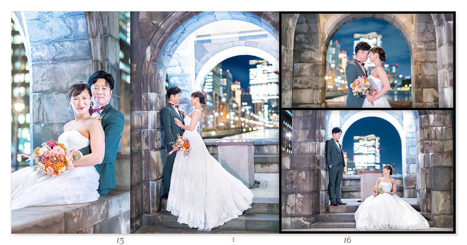 7～8ページ 
東京駅・皇居周辺 フォトウェディングアルバム