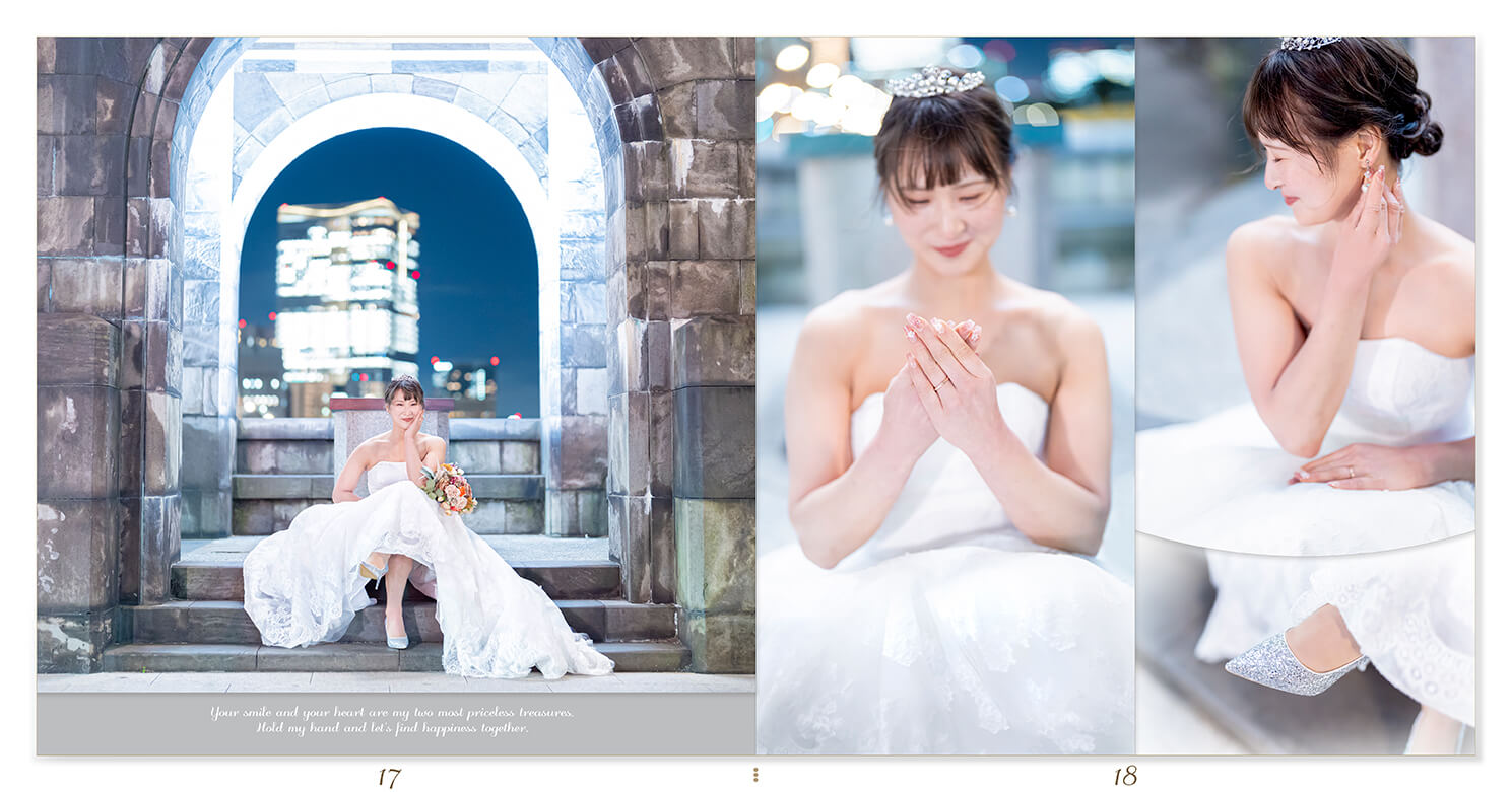 1～2ページ 
東京駅・皇居周辺 フォトウェディングアルバム