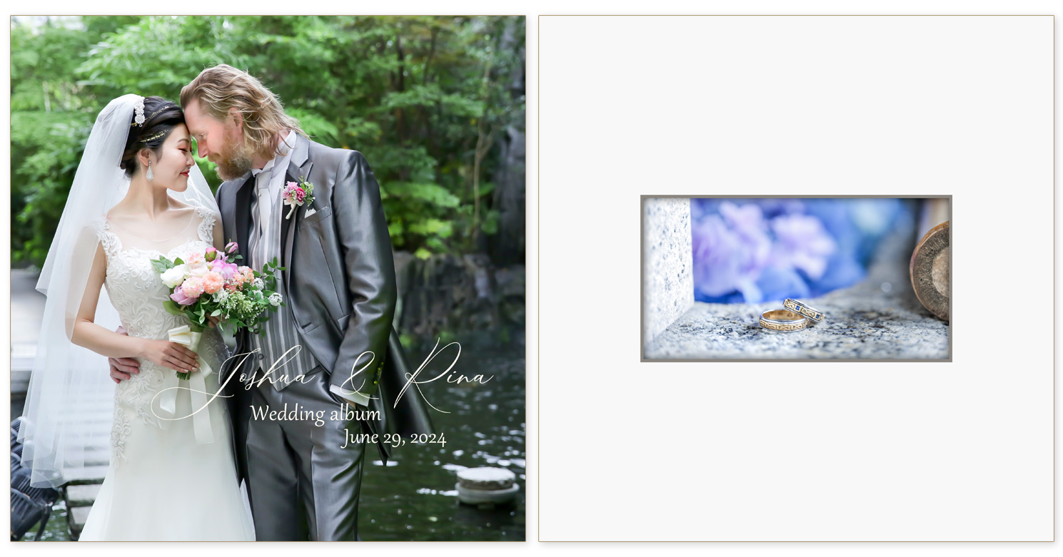 京都御所西 護王神社・ANAクラウンプラザホテル京都 結婚式アルバム 表紙