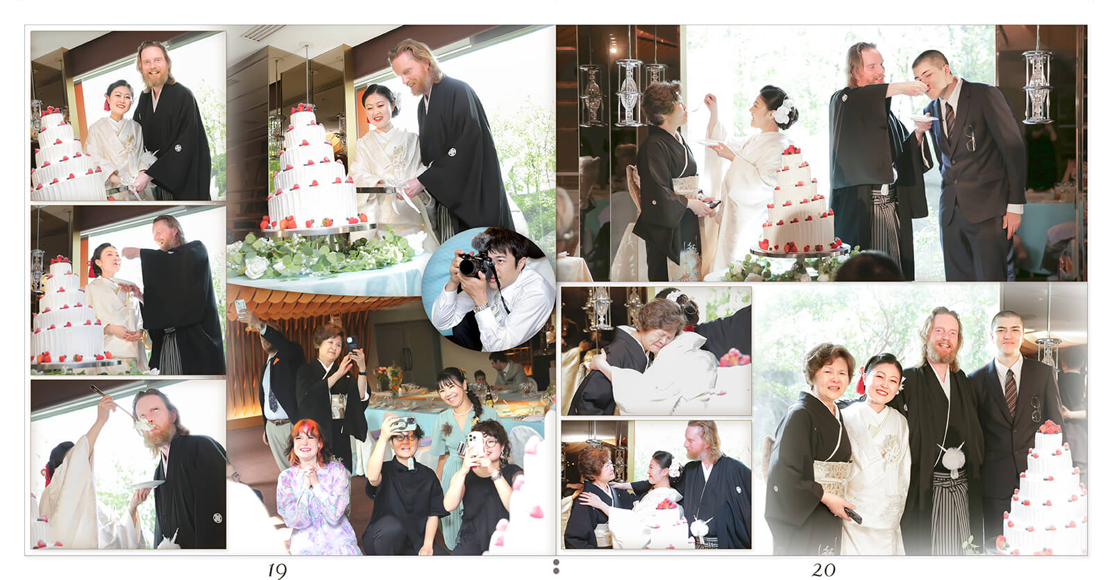 19～20ページ 京都御所西 護王神社・ANAクラウンプラザホテル京都 結婚式アルバム