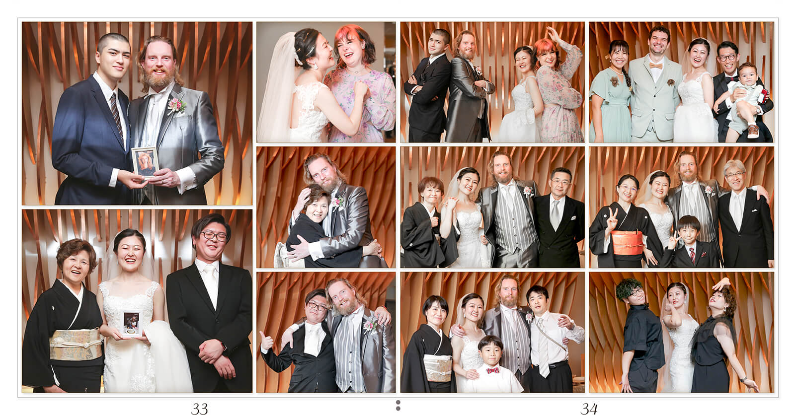 33～34ページ 京都御所西 護王神社・ANAクラウンプラザホテル京都 結婚式アルバム