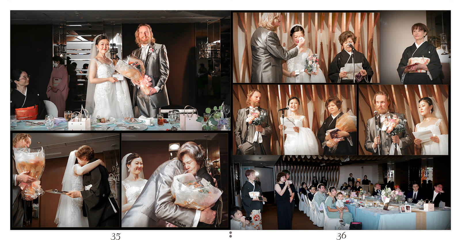 35～36ページ 京都御所西 護王神社・ANAクラウンプラザホテル京都 結婚式アルバム