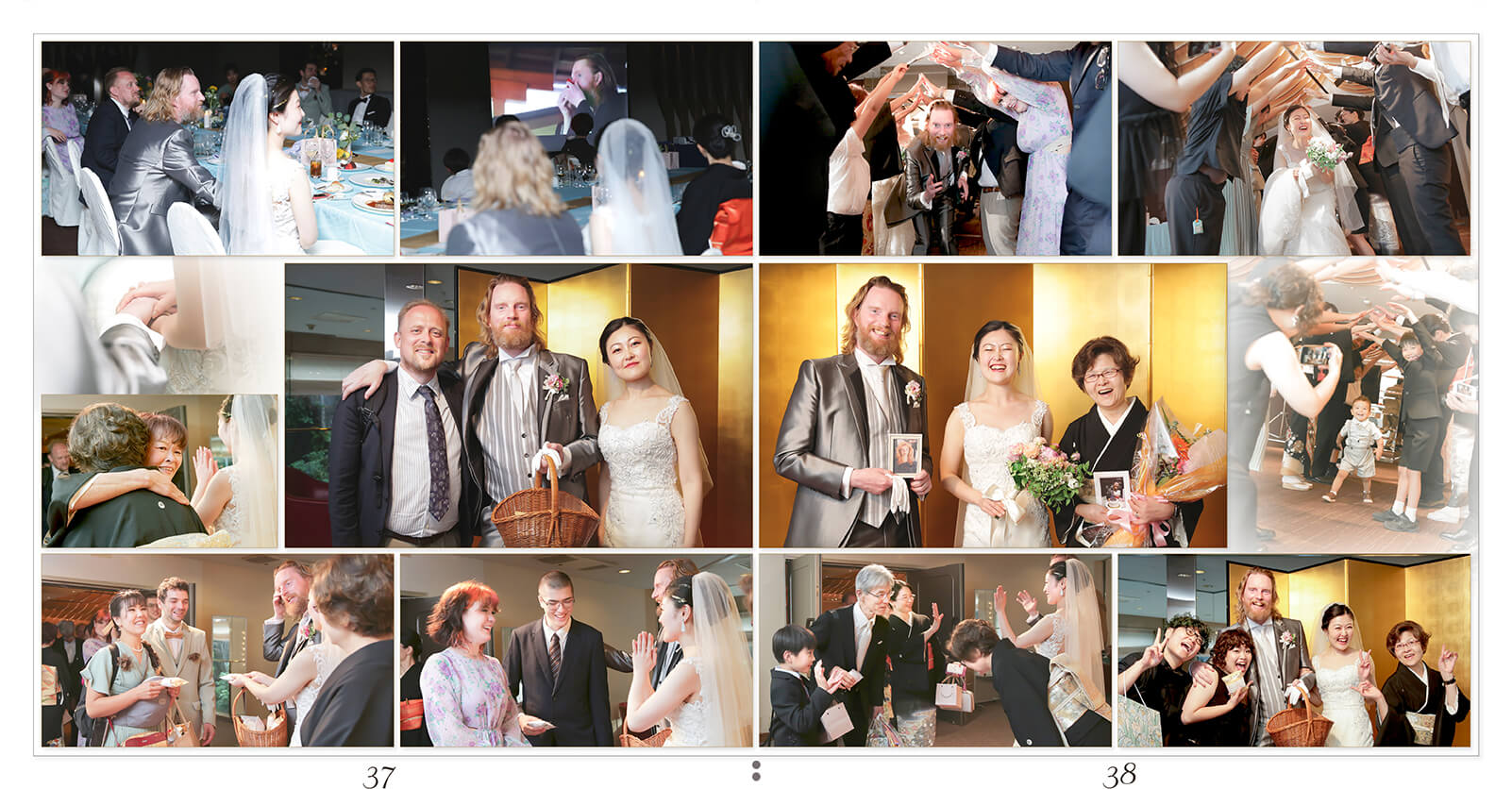 37～38ページ 京都御所西 護王神社・ANAクラウンプラザホテル京都 結婚式アルバム