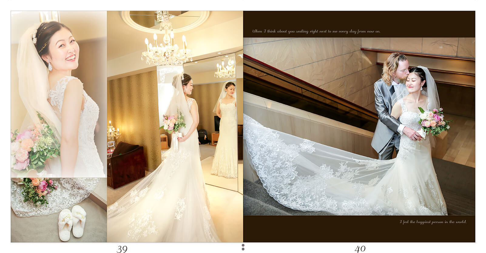 39～40ページ 京都御所西 護王神社・ANAクラウンプラザホテル京都 結婚式アルバム