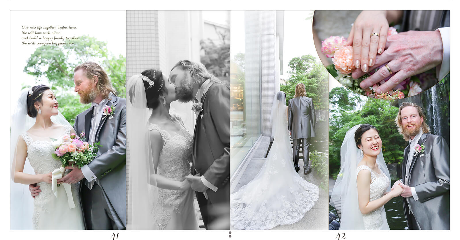 41～42ページ 京都御所西 護王神社・ANAクラウンプラザホテル京都 結婚式アルバム