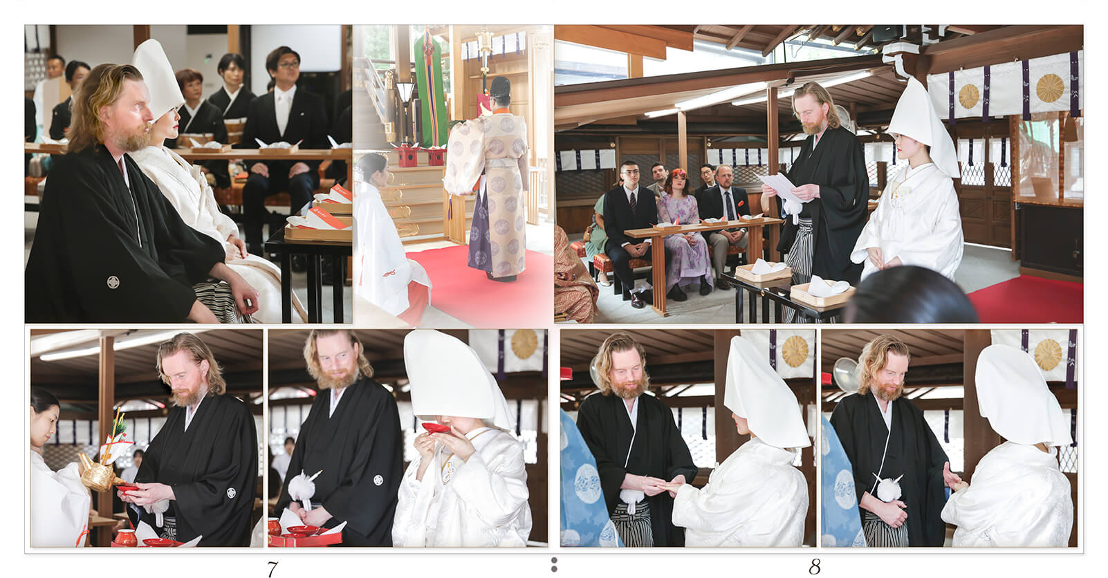 7～8ページ 京都御所西 護王神社・ANAクラウンプラザホテル京都 結婚式アルバム