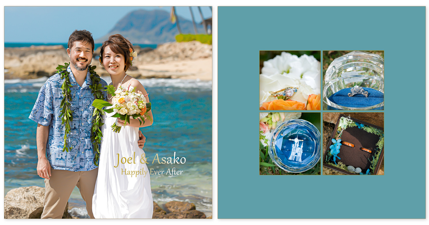 ハワイ・神田明神 結婚アルバム 表紙