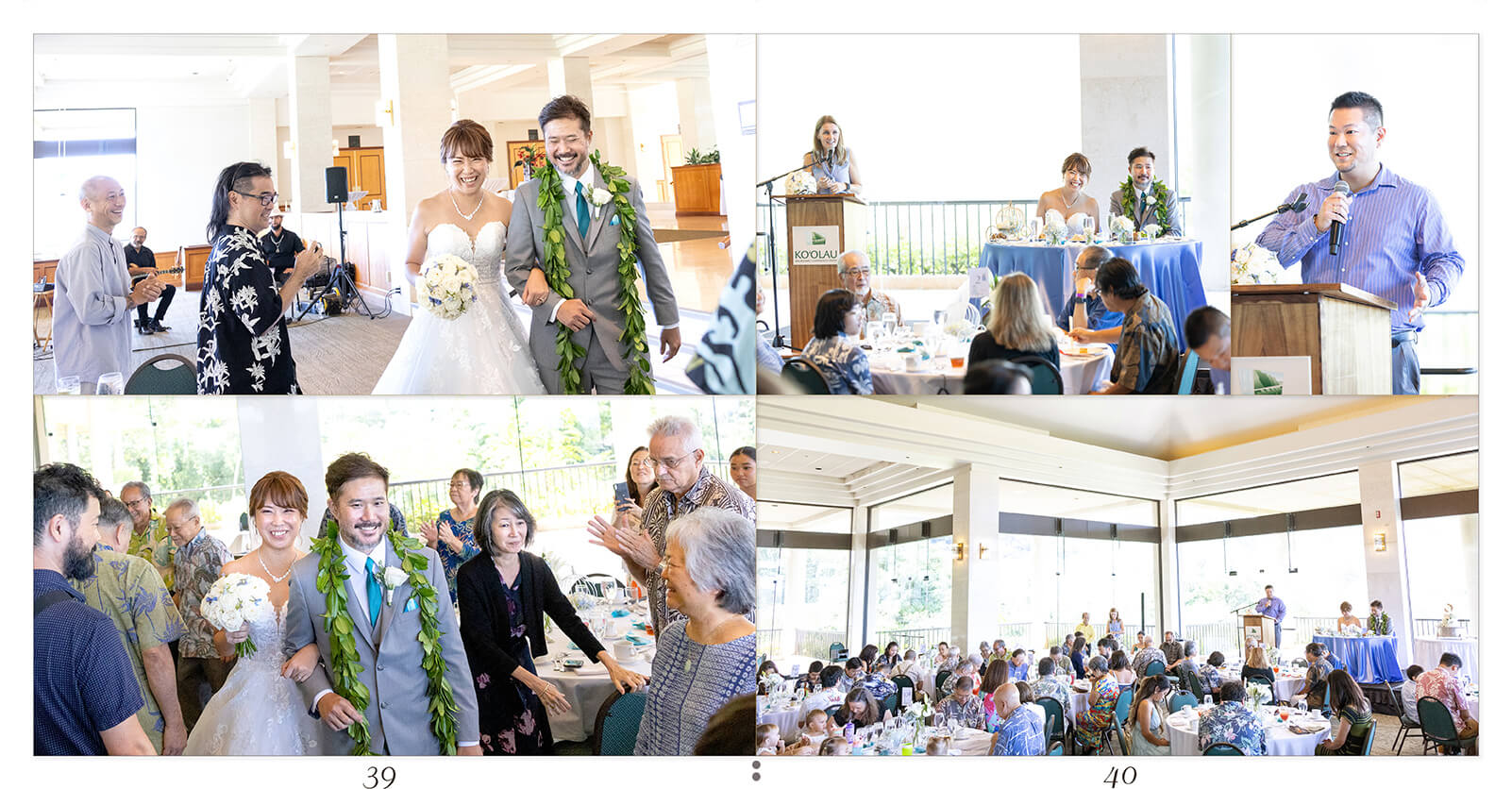39～40ページ ハワイ 結婚披露宴アルバム