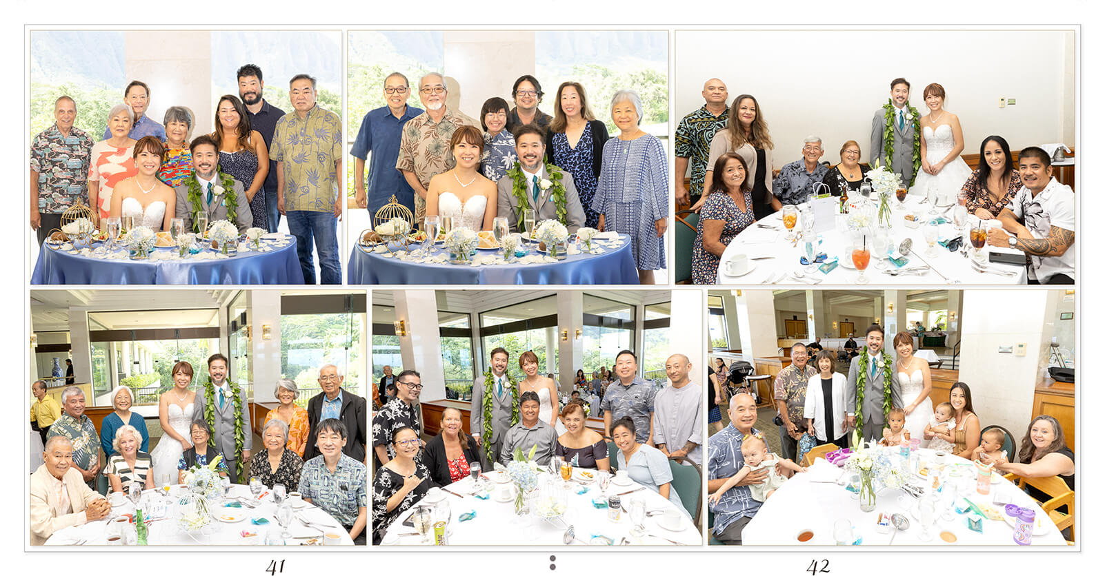 41～42ページ ハワイ 結婚披露宴アルバム