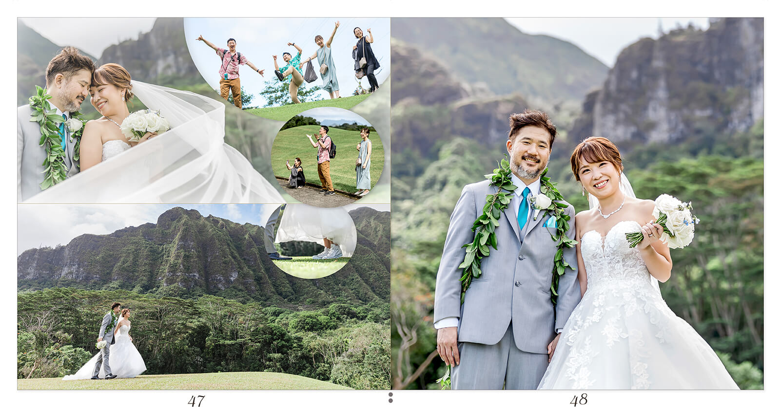 47～48ページ ハワイ 結婚披露宴アルバム