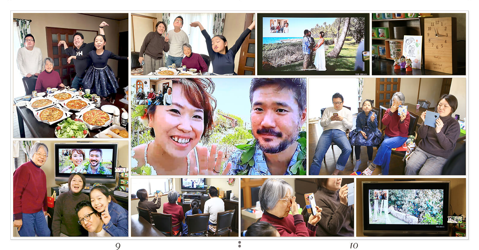 9～10ページ ハワイ 結婚アルバム